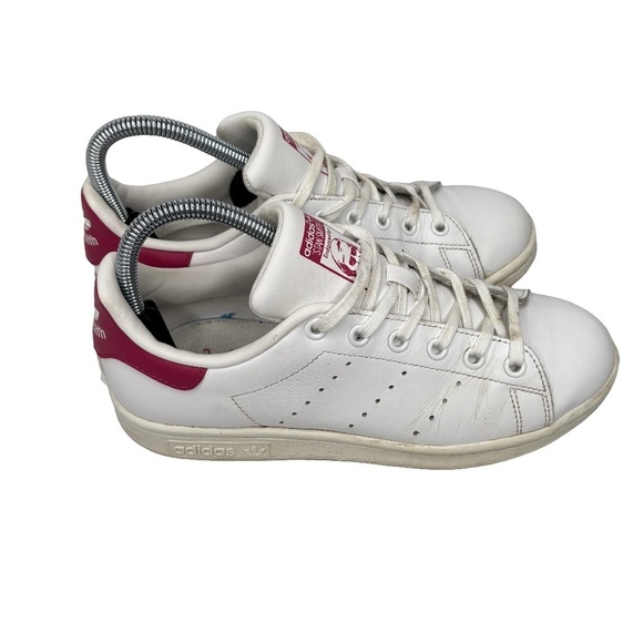 Adidas Women's Stan Smith Fuchsia Sneakers Size 5 1/2 - Picture 1 of 9